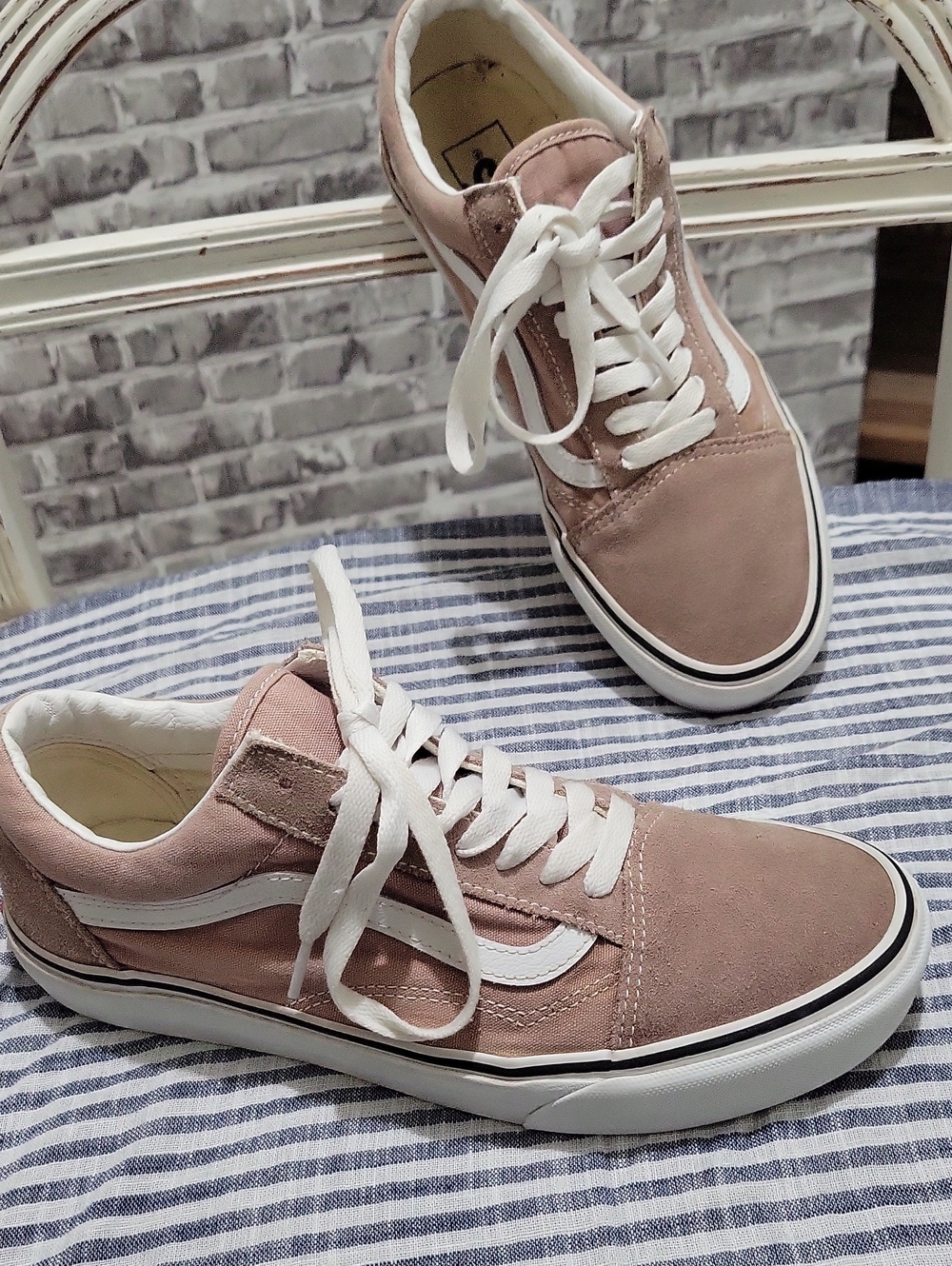 Vans Old Skool Mauve Pink Low-Top Canvas Sneaker Womens 9.5, Mens 8